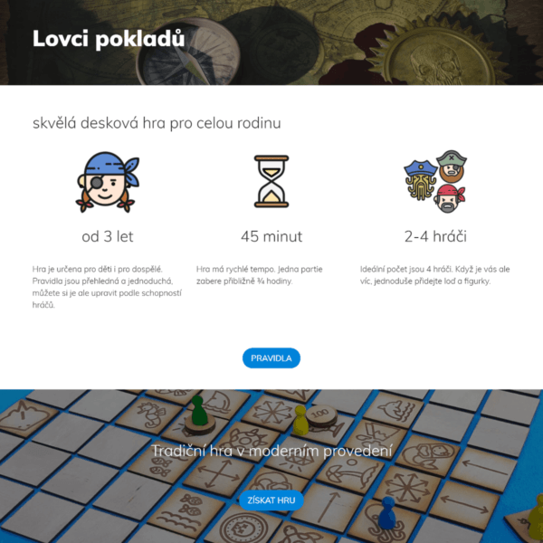 Hra Lovci pokladů