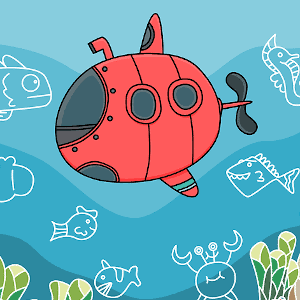 ilustrativní kresba ponorky