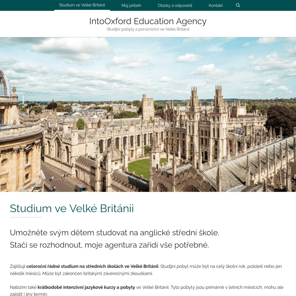 Studentské pobyty v UK